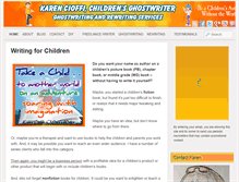 Tablet Screenshot of karencioffiwritingforchildren.com